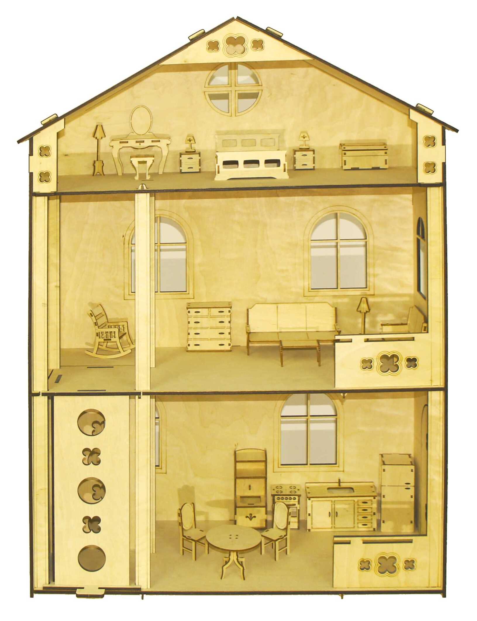 Домик для кукол с лифтом, арт.МГ0051 - фото